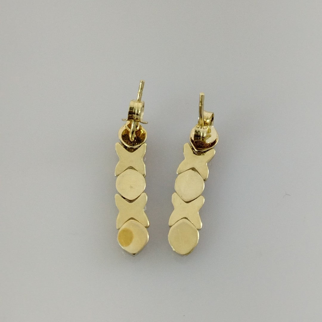 BROQUELES PAR ORO 14 K 2,20 GRMS (SEMINUEVO)