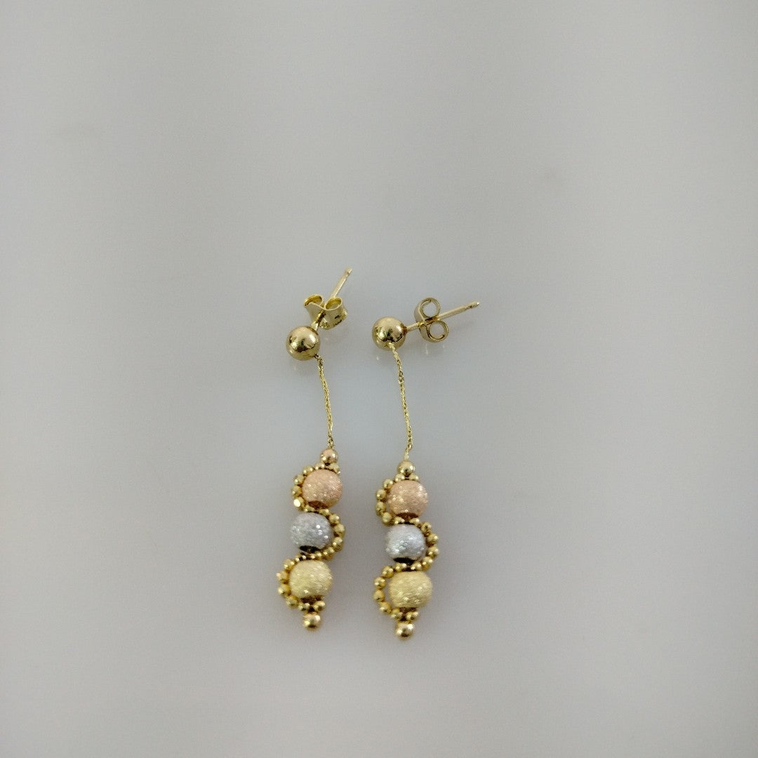BROQUELES PAR ORO 14 K 2,20 GRMS (SEMINUEVO)