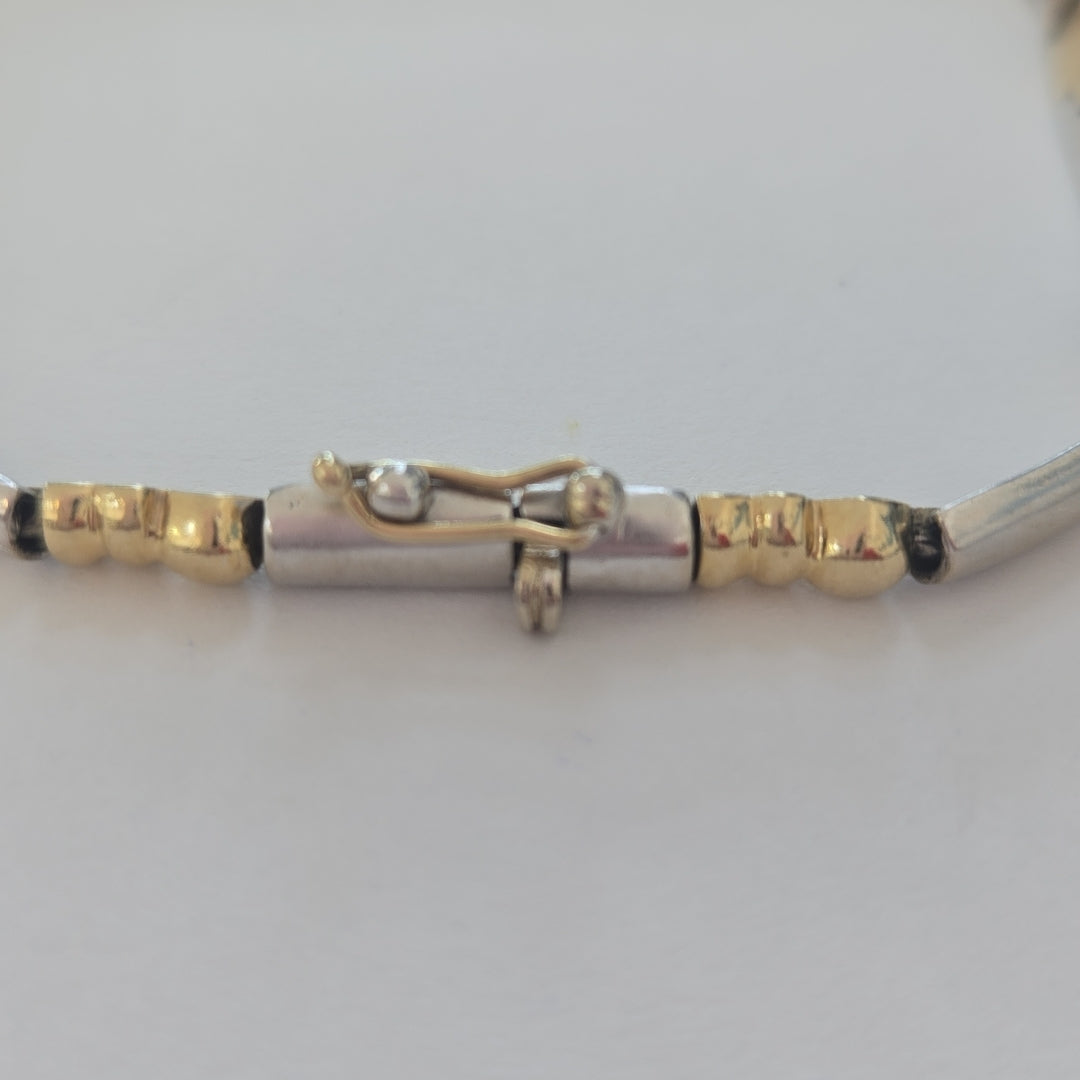 PULSERA ORO COMBINADO 14 K 14.2 GRMS (SEMINUEVO)
