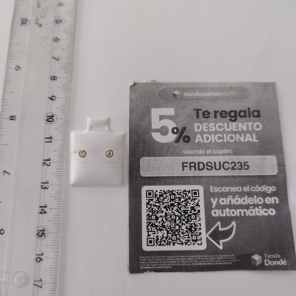 BROQUELES BROQUEL C CIRCONIA 14K 0.1501 GR (NUEVO)