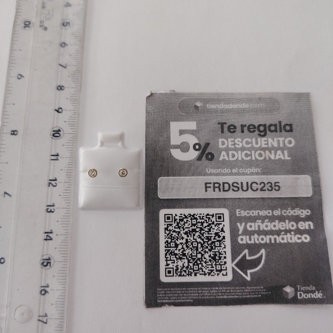 BROQUELES BROQUEL C CIRCONIA 14K 0.1501 GR (NUEVO)