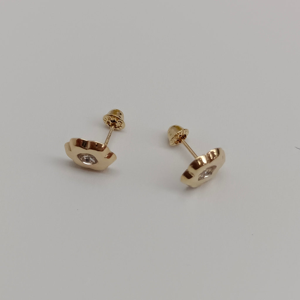 BROQUELES BROQUEL FIG FLOR C CIRCONIA 14K 0.2581 GR (NUEVO)