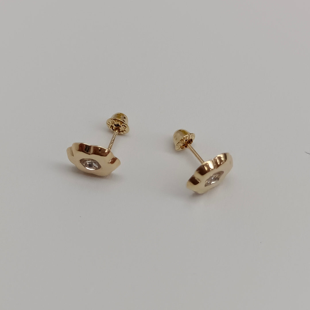 BROQUELES BROQUEL FIG FLOR C CIRCONIA 14K 0.2581 GR (NUEVO)