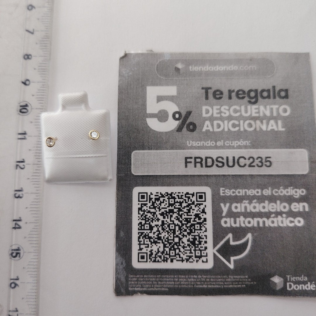 BROQUELES BROQUEL C CIRCONIA 14K 0.1501 GR (NUEVO)