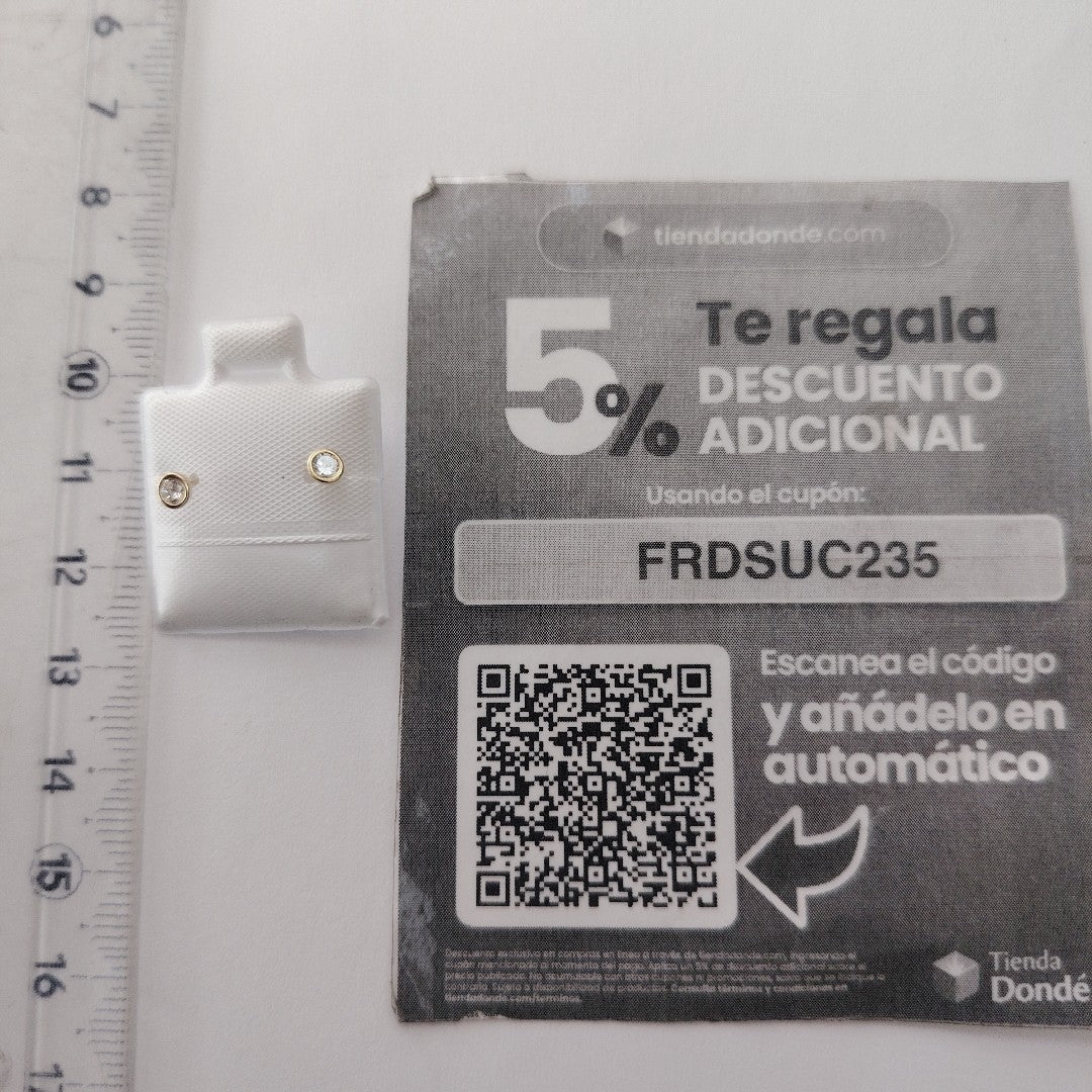 BROQUELES BROQUEL C CIRCONIA 14K 0.1501 GR (NUEVO)