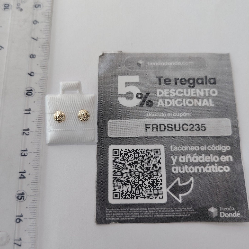 BROQUELES BROQUEL FIG LUNETA 14K 0.2268 GR (NUEVO)