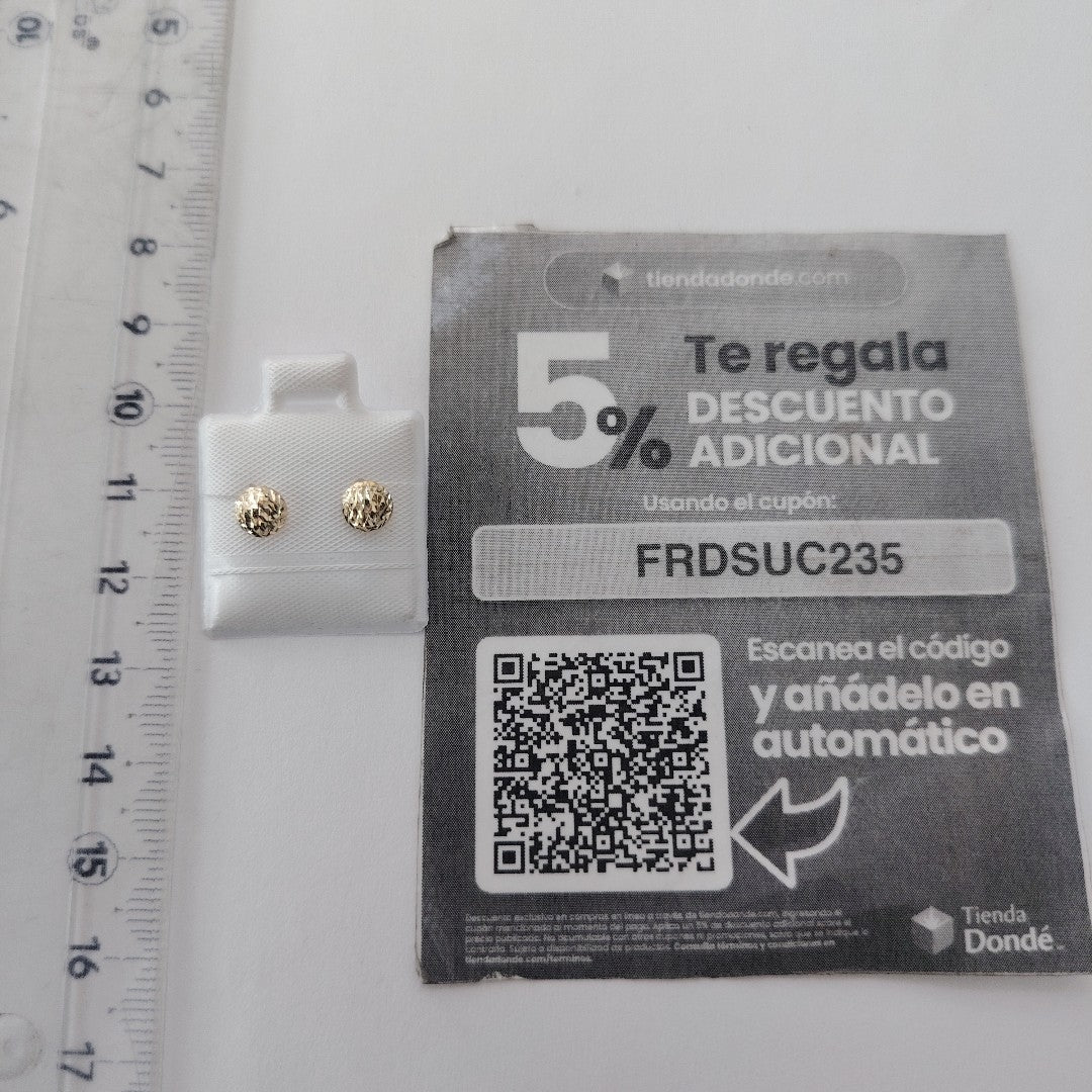 BROQUELES BROQUEL FIG LUNETA 14K 0.2268 GR (NUEVO)