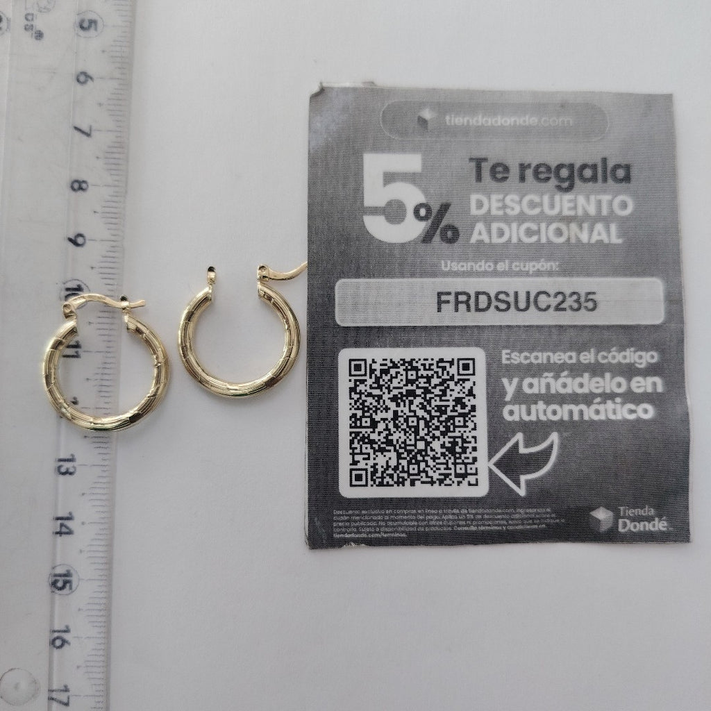 ARETES ARRACADAS 14K 2.7 GR (NUEVO)