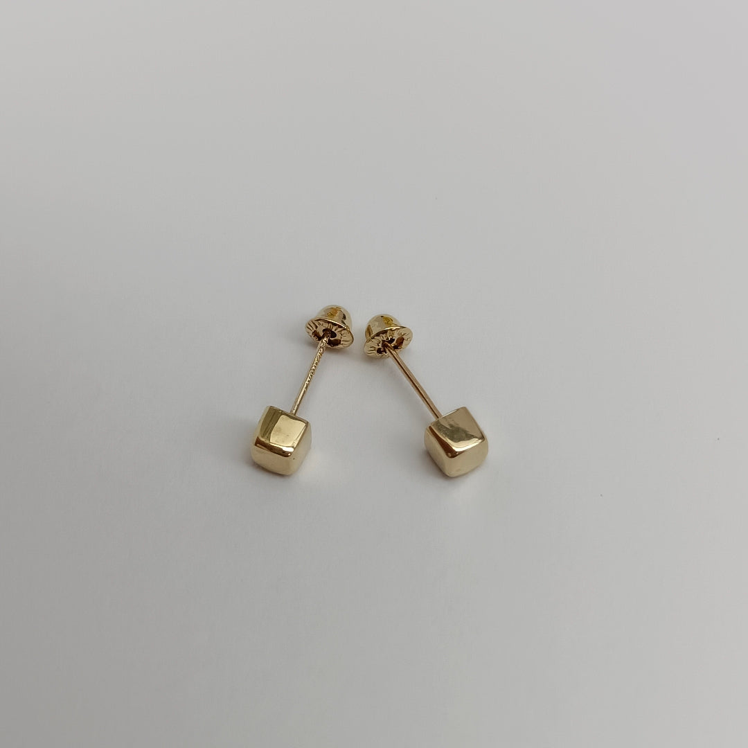 BROQUELES BROQUEL FIG CUBO 14K 0.203 GR (NUEVO)