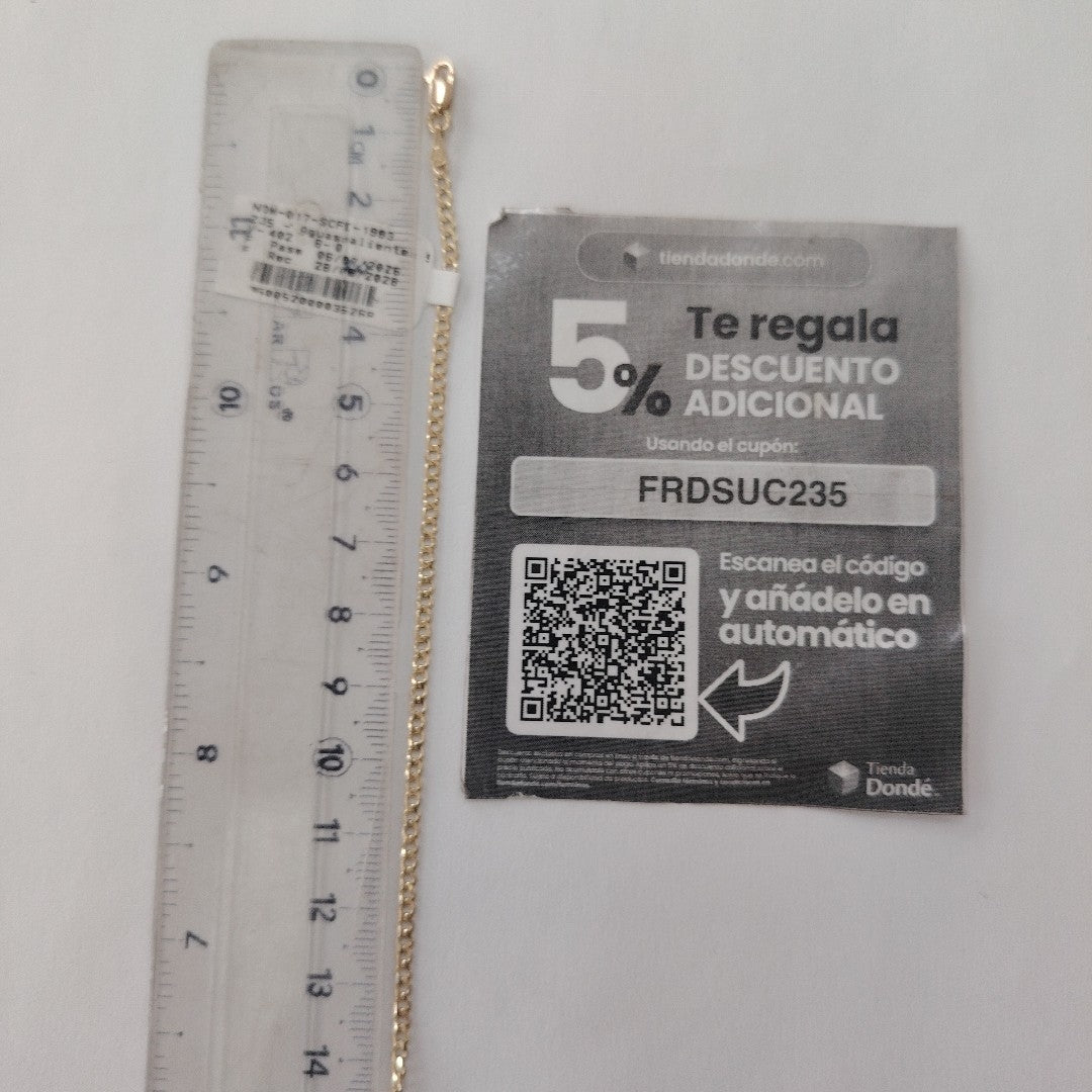 PULSERA BARBADA 14K 21 CM 2.3 GR (NUEVO)