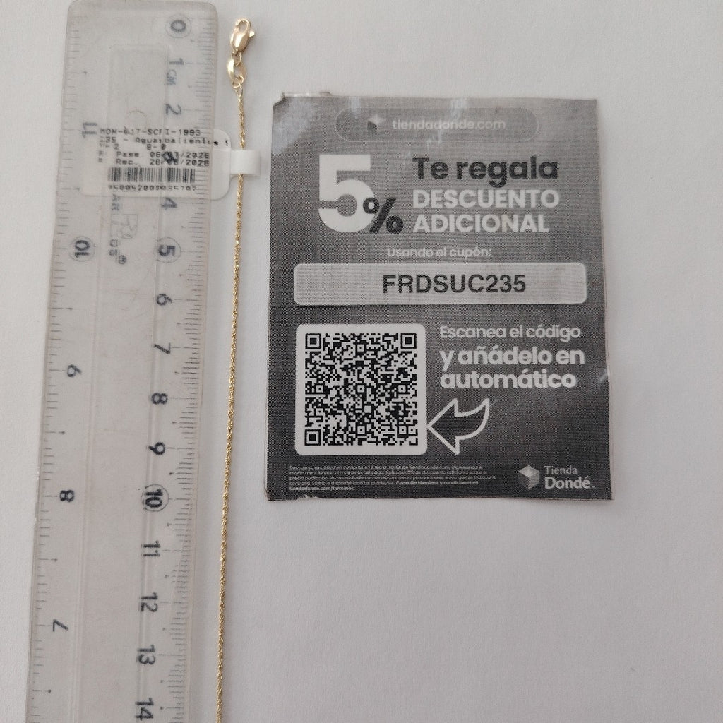 PULSERA TORZAL 14K 21 CM 1.4 GR (NUEVO)