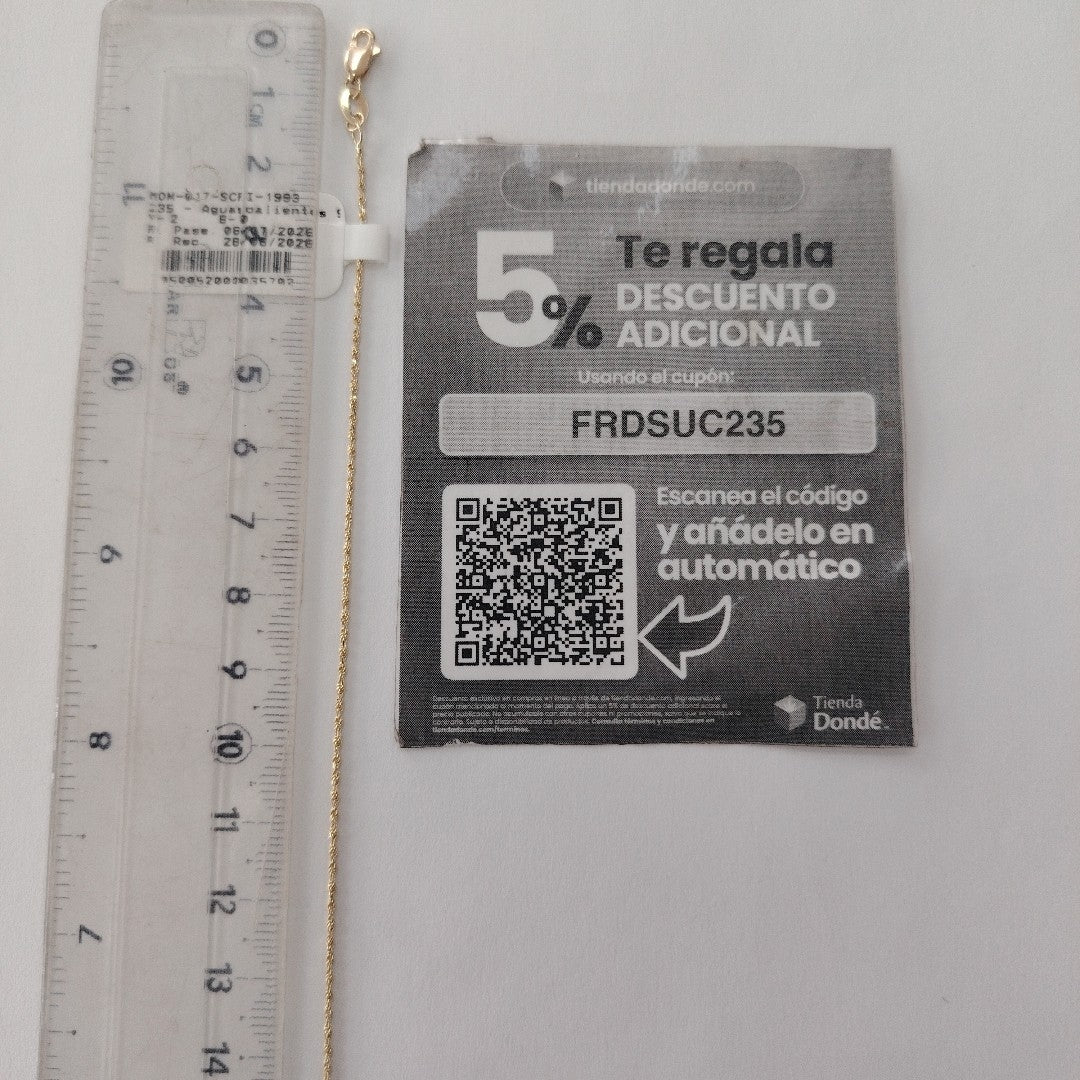 PULSERA TORZAL 14K 21 CM 1.4 GR (NUEVO)