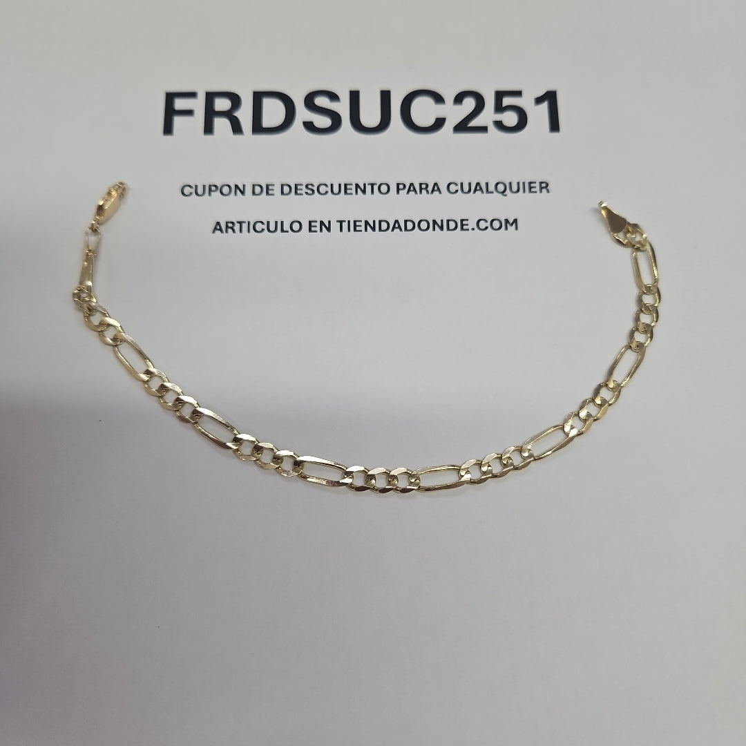 PULSERA 3X1 14K 21 CM 6.6 GR (NUEVO)