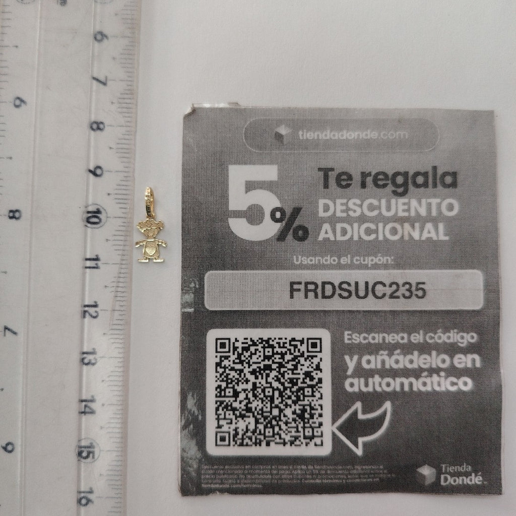 DIJE NIÑA 10K 0.3 GR (NUEVO)