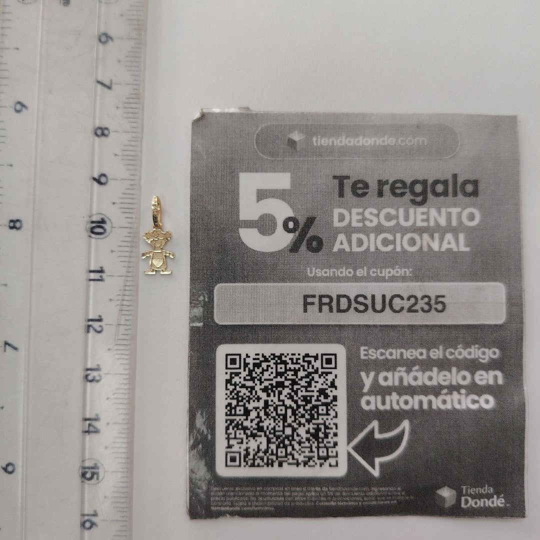 DIJE NIÑA 10K 0.3 GR (NUEVO)