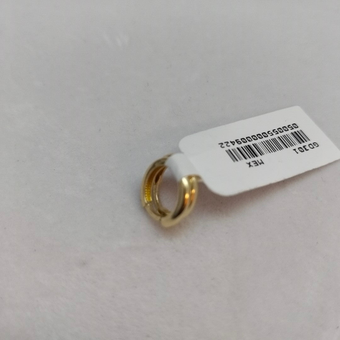 ARETES HUGGIES LISAS 14K 1.4 GR (NUEVO)