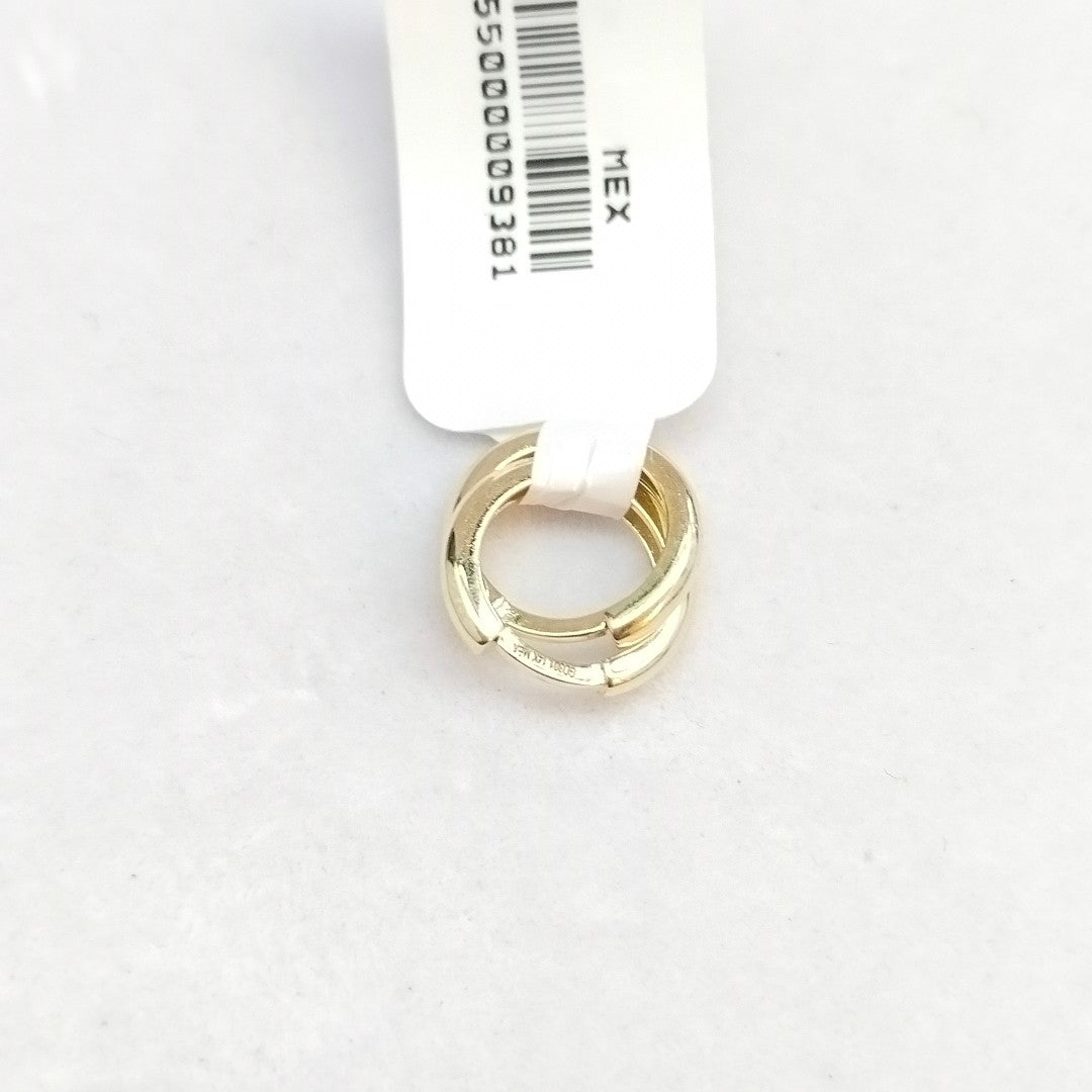 ARETES HUGGIES LISAS 14K 1.3 GR (NUEVO)