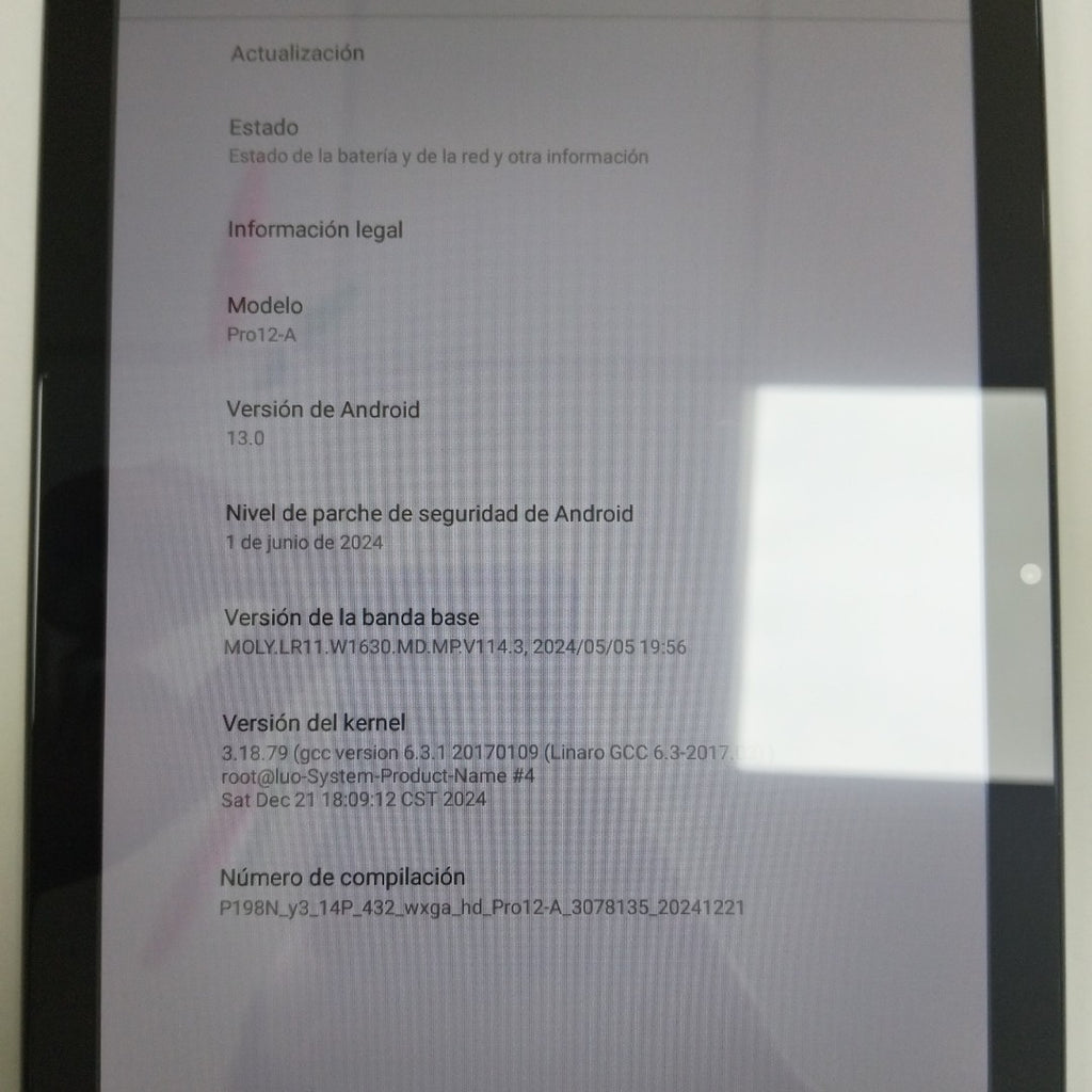 TABLETA OTRAS MARCAS OTROS MODELOS 512 GB 12 GB RAM (SEMINUEVO)