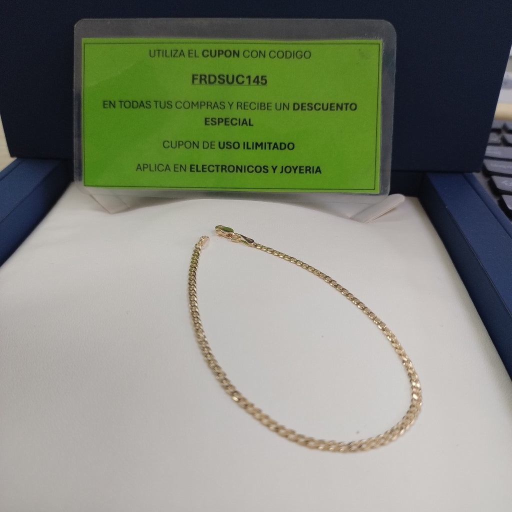 PULSERA BARBADA 14K 21 CM 2.3 GR (NUEVO)