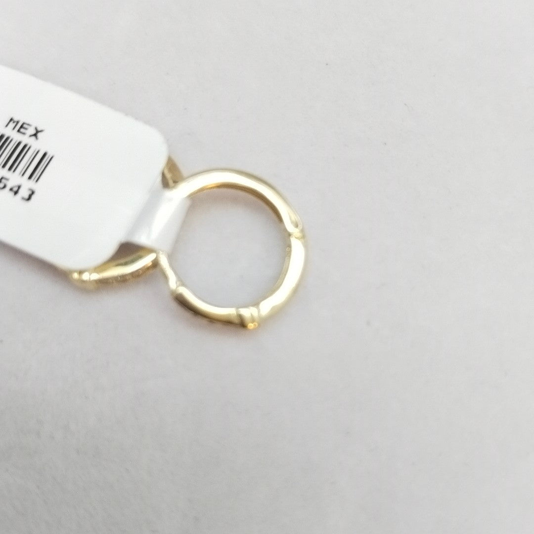 ARETES HUGGIES C CIRCONIA 14K 1.9 GR (NUEVO)