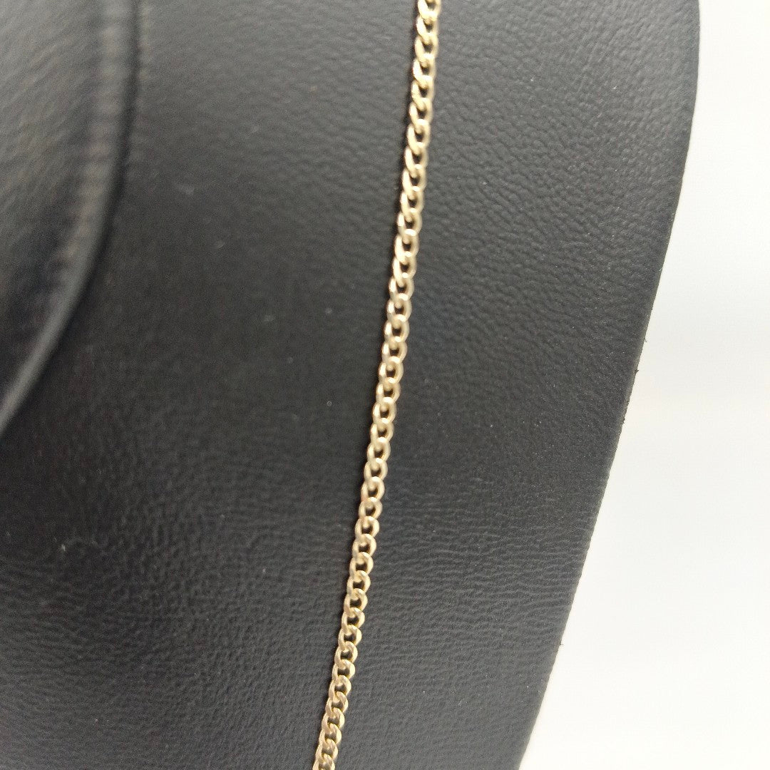 CADENAS TEJIDO BARBADA ORO 10K 55 CM 3.8 GR (NUEVO)