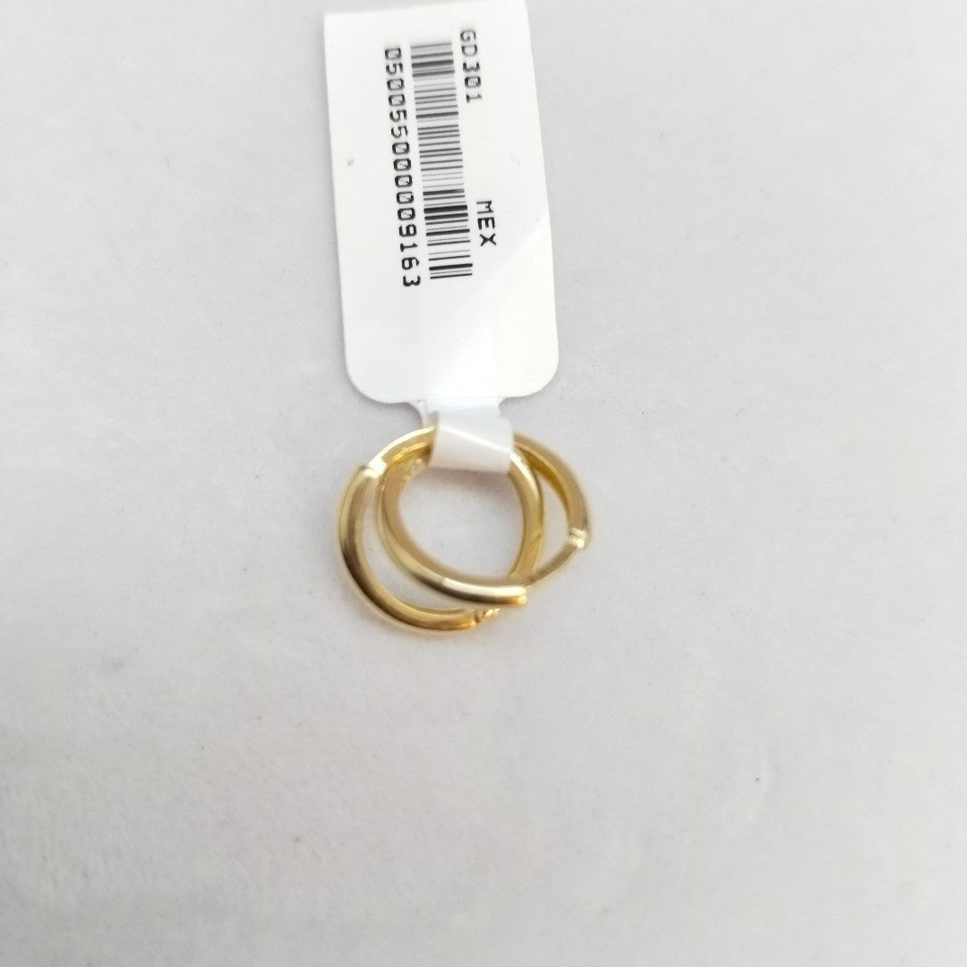 ARETES HUGGIES LISAS 14K 1.5 GR (NUEVO)