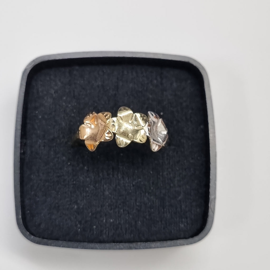 ANILLOS ANILLITO FIG FLORES 10K TALLA 8 1.2 GR (NUEVO)