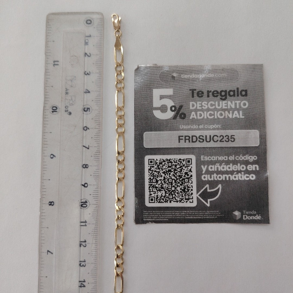 PULSERA 3X1 14K 21 CM 6.6 GR (NUEVO)