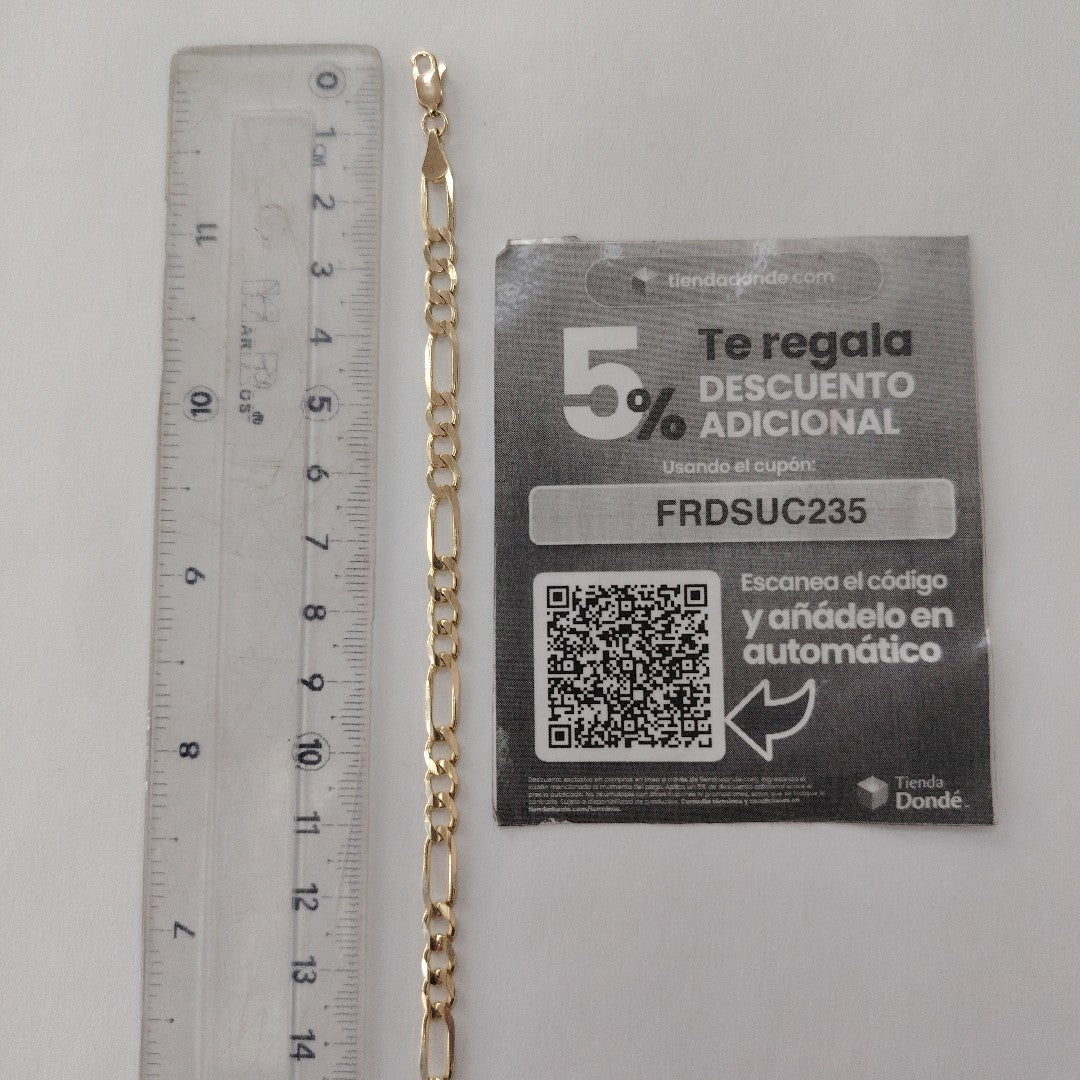 PULSERA 3X1 14K 21 CM 6.6 GR (NUEVO)