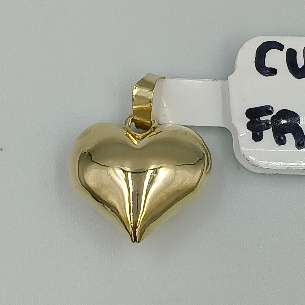 DIJE TEJIDO CORAZON LISO 14K 1 GR (NUEVO)