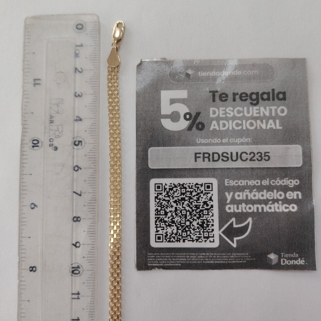 PULSERA ESPECIAL 14K 18 CM 4.4 GR (NUEVO)