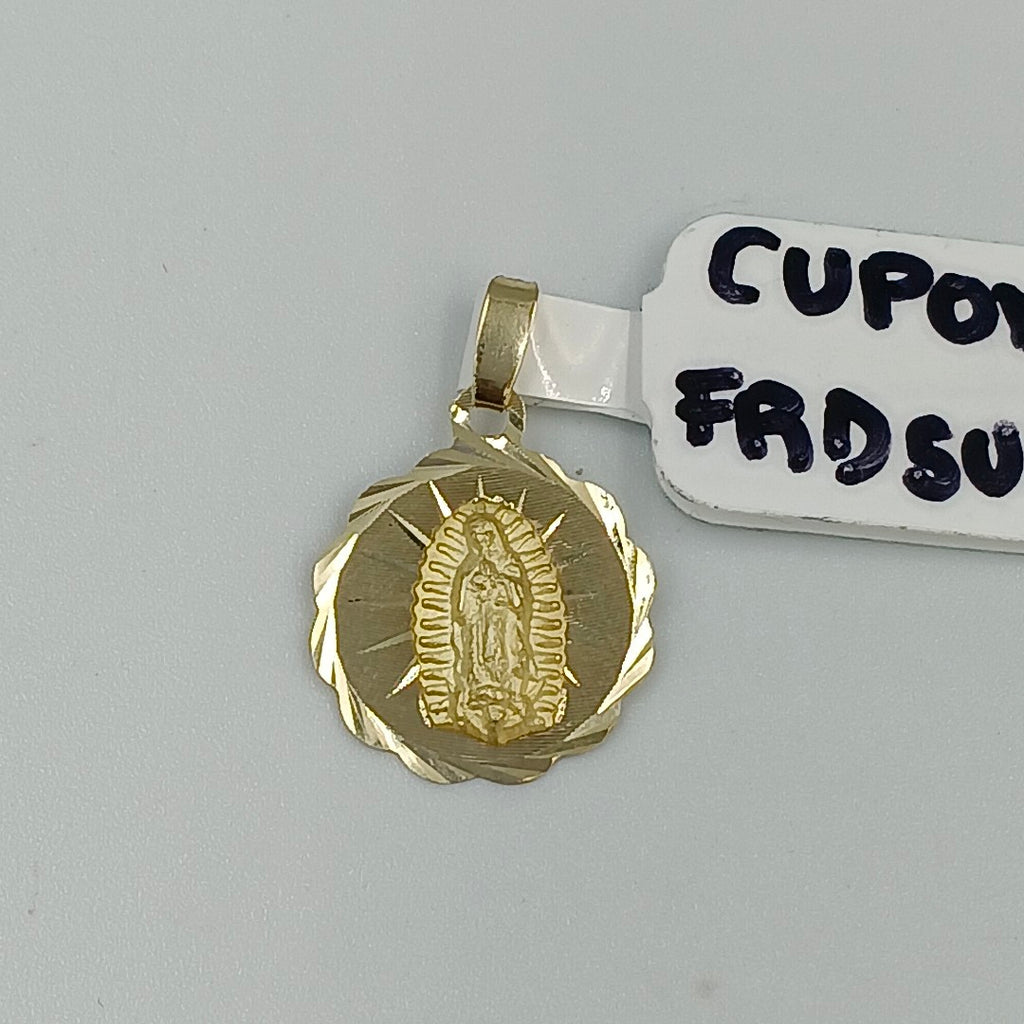 DIJE MEDALLA RELIGIOSA 14K 0.8 GR (NUEVO)