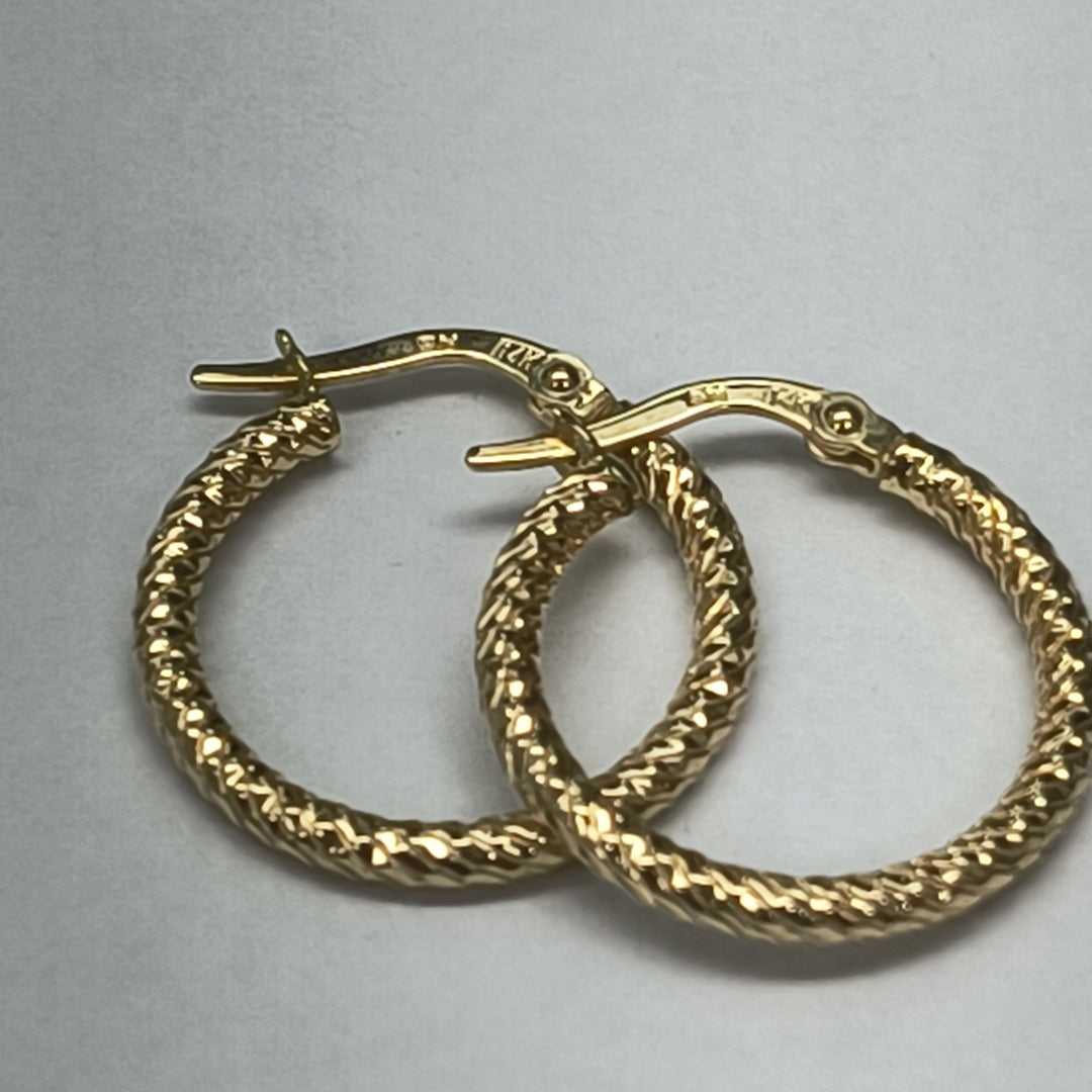 ARRACADAS PAR ORO 14 K 0.9 GRMS (SEMINUEVO)