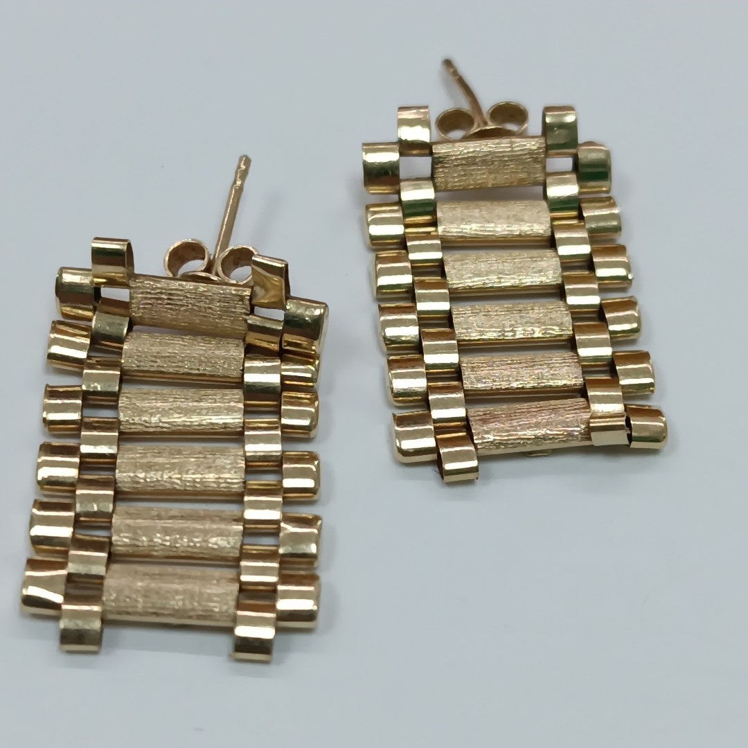 BROQUELES PAR ORO 14 K 4.8 GRMS (SEMINUEVO)