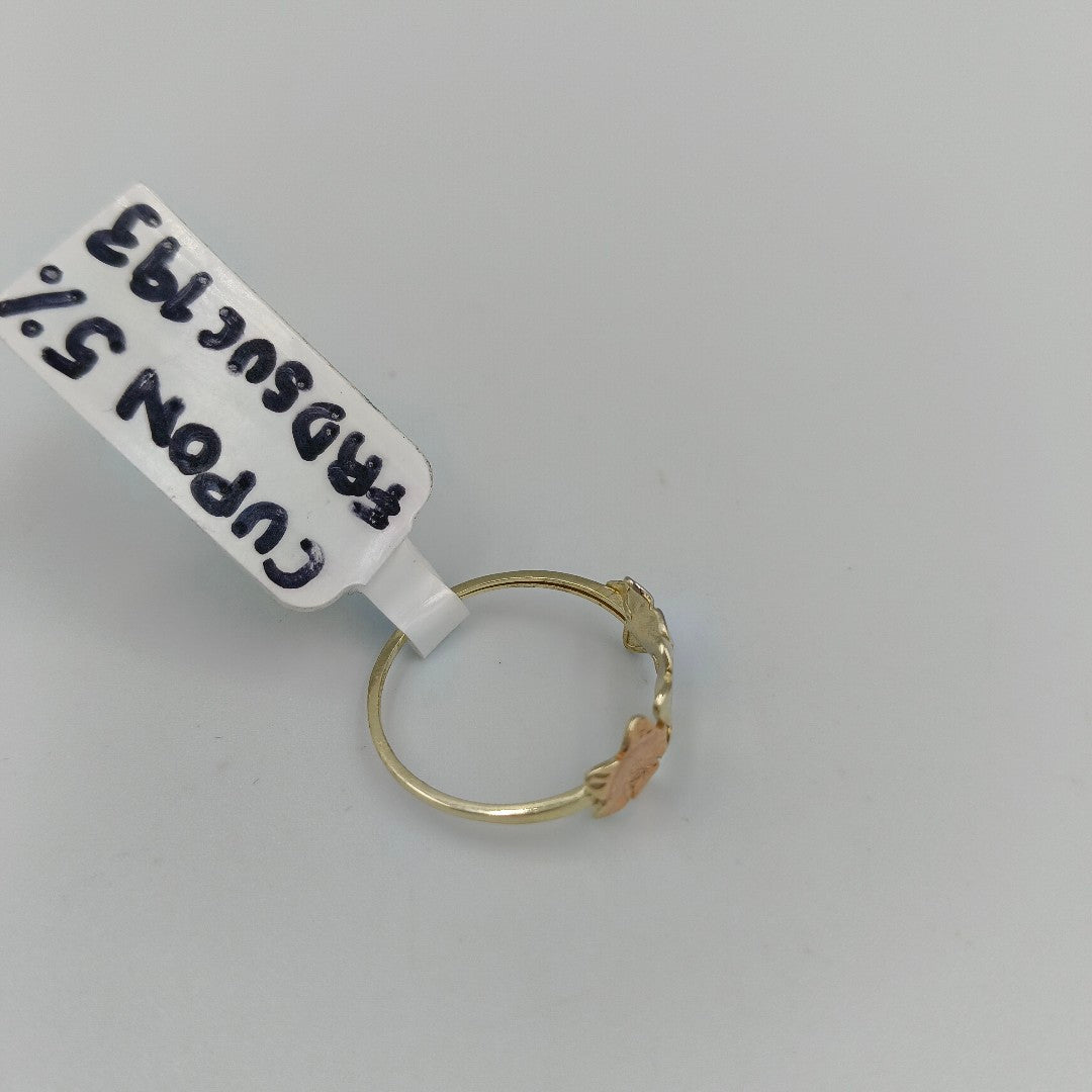 ANILLOS ANILLITO FIG FLORES 10K TALLA 9 1.3 GR (NUEVO)