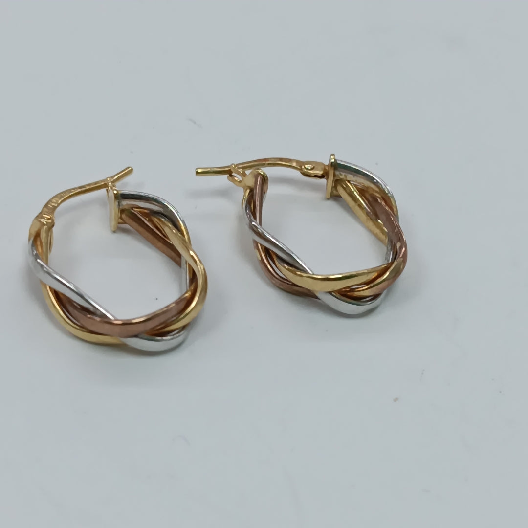 ARRACADAS PAR ORO 14 K 2.2 GRMS (SEMINUEVO)