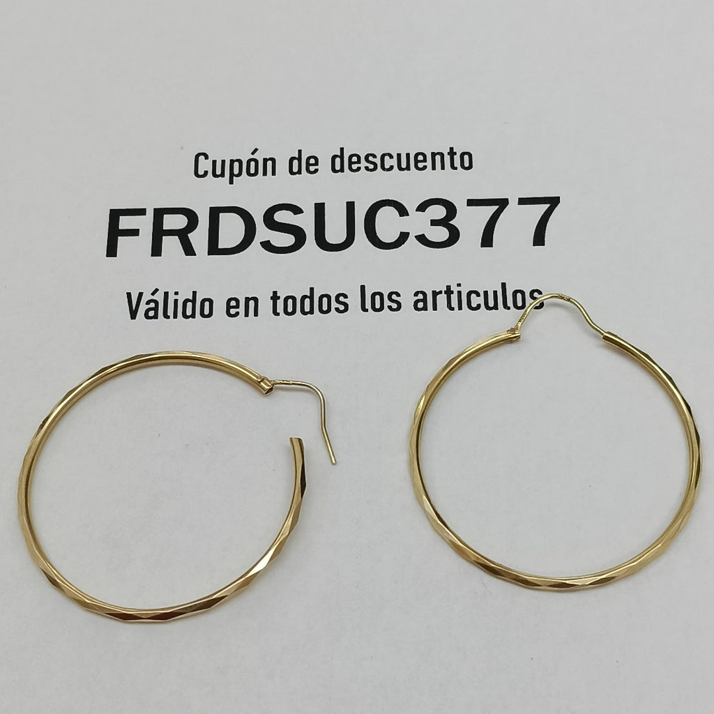 ARRACADAS PAR ORO 14 K 2.6 GRMS (SEMINUEVO)