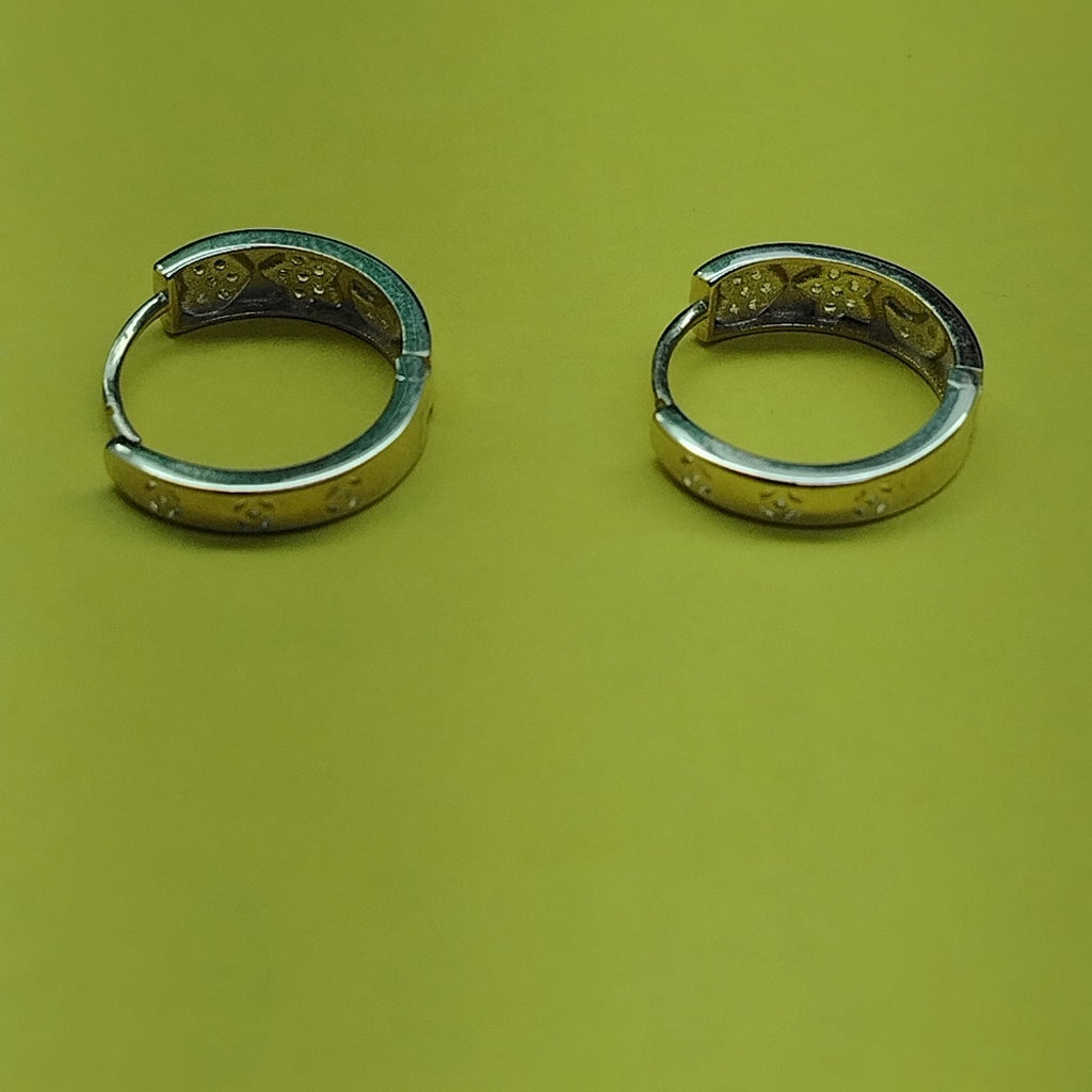 ARETES TEJIDO HUGGIES CON CIRCONIAS 14K 2.9 GR (NUEVO)