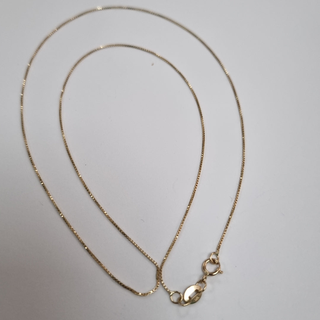 CADENA VENECIANO 14K 50 CM 1.6 GR (NUEVO)