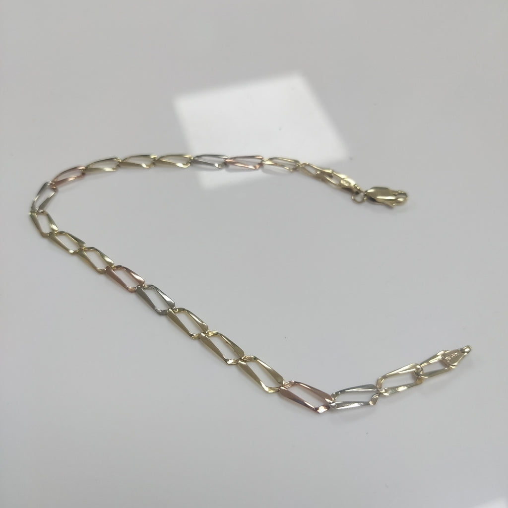 PULSERA ORO COMBINADO 14 K 3,60 GRMS (SEMINUEVO)
