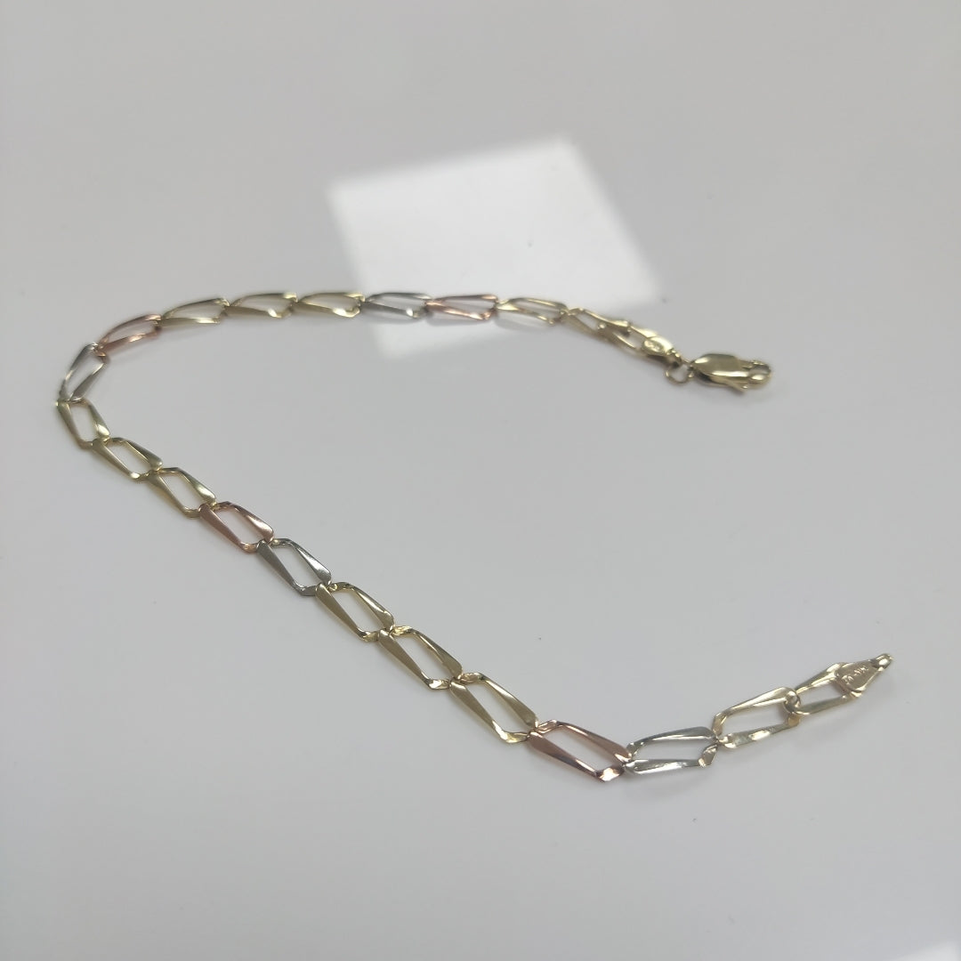 PULSERA ORO COMBINADO 14 K 3,60 GRMS (SEMINUEVO)