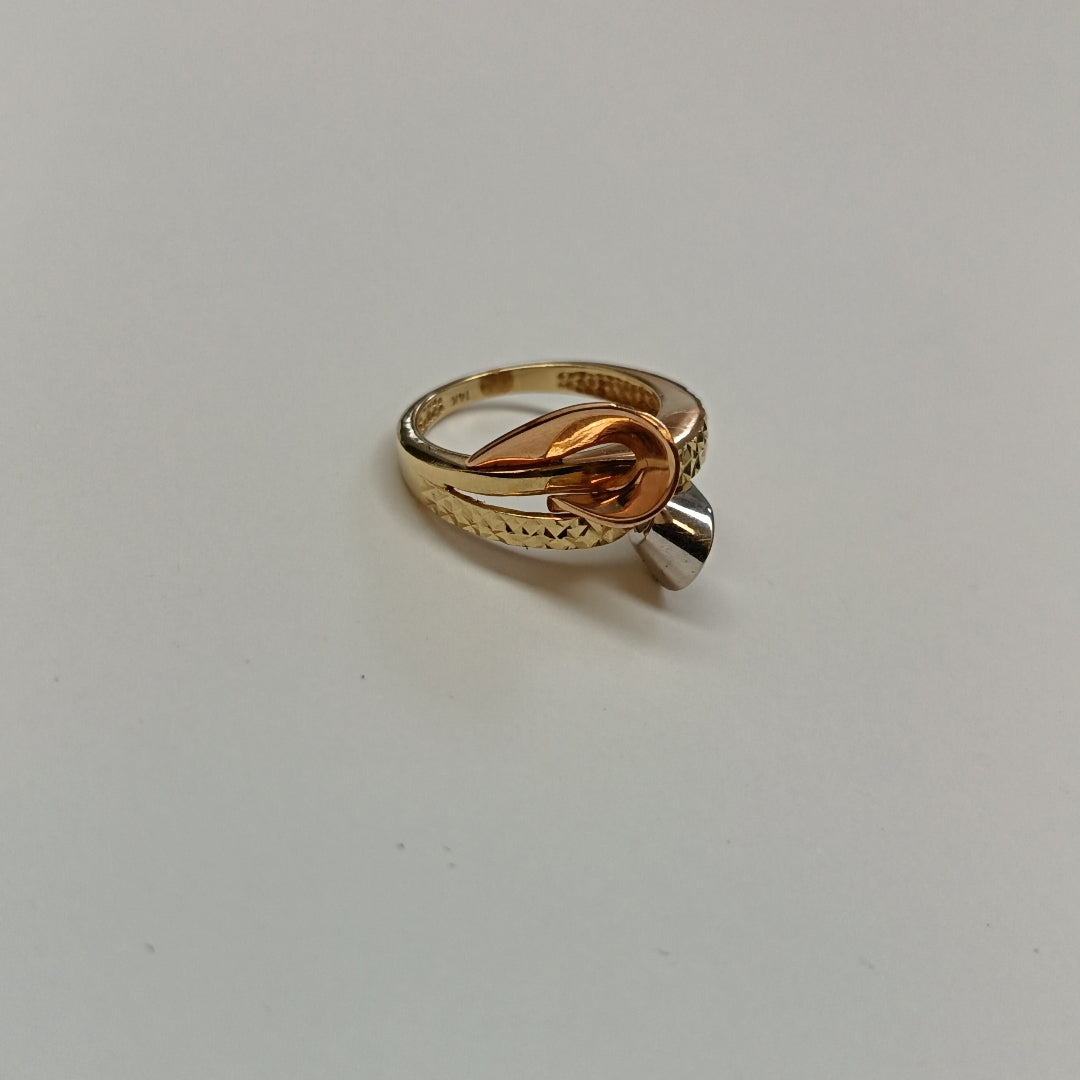 ANILLO ORO,ORO BLANCO 14 K 5,80 GRMS (SEMINUEVO)