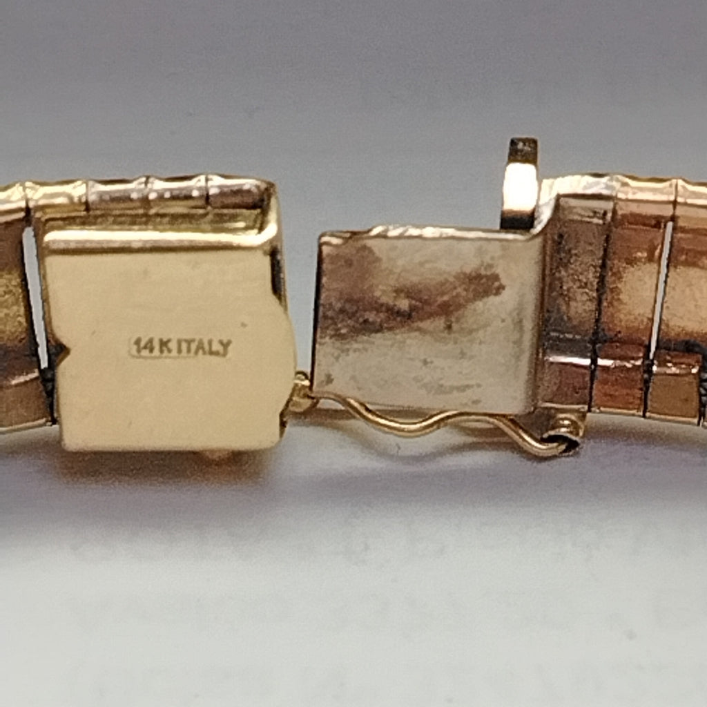 PULSERA ORO, RODIADO 14 K 18.6 GRMS (SEMINUEVO)