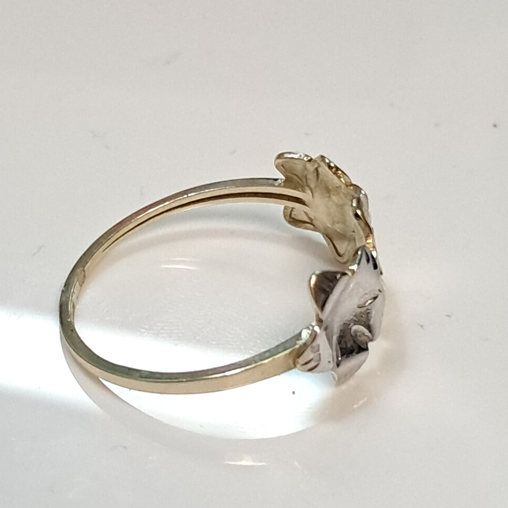 ANILLOS ANILLITO FIG FLORES 10K TALLA 7 1.2 GR (NUEVO)