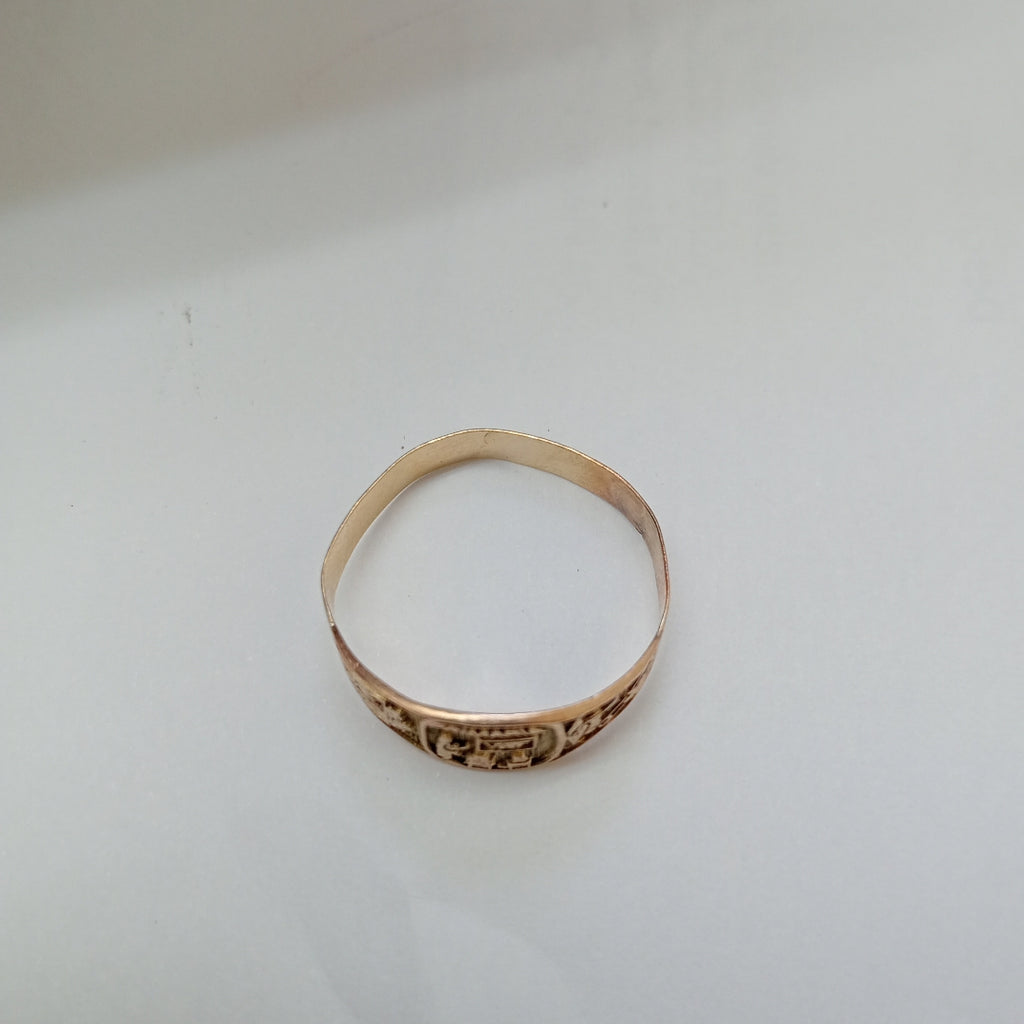 ANILLO DE GRADUACIÓN ORO 10 K 1,10 GRMS (SEMINUEVO)