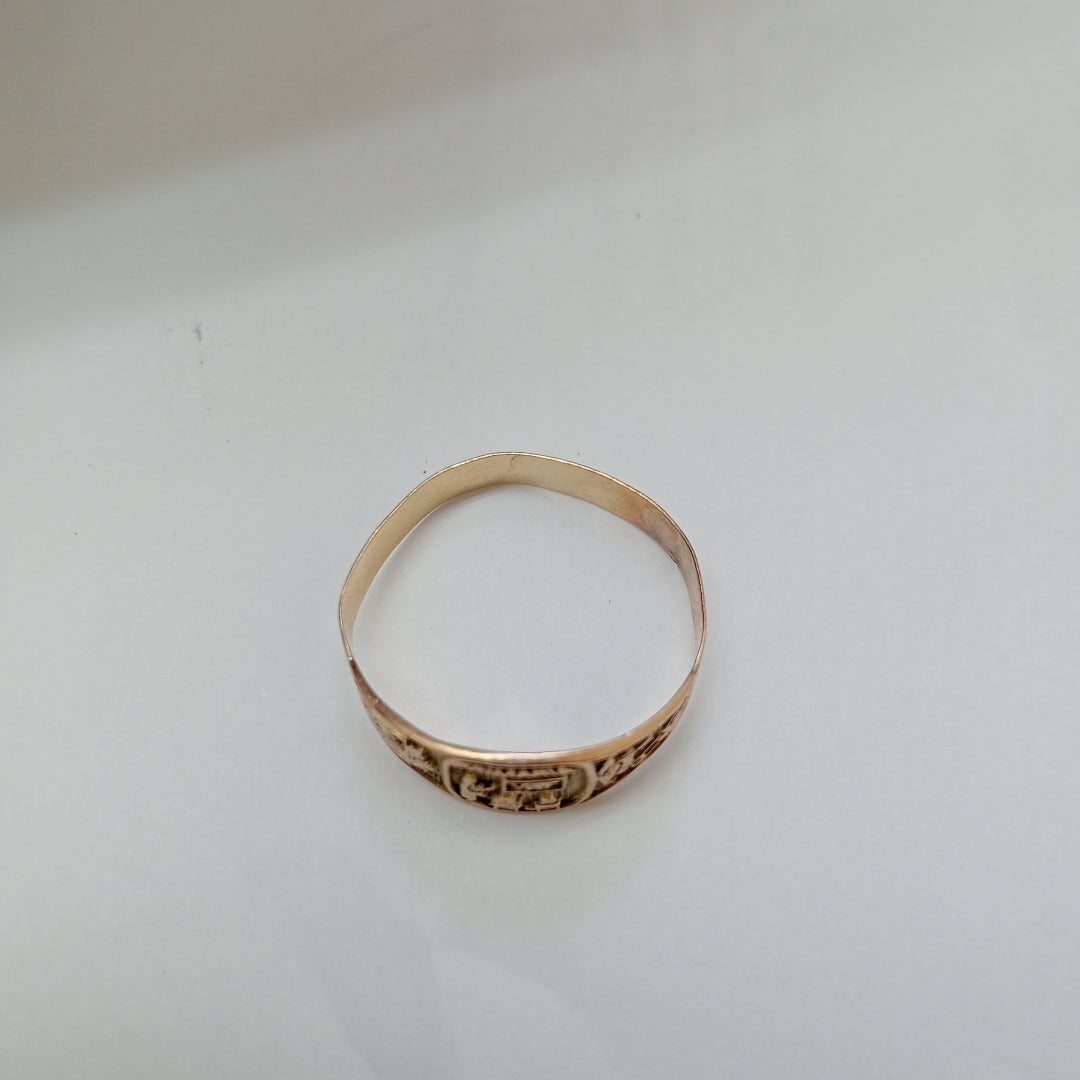 ANILLO DE GRADUACIÓN ORO 10 K 1,10 GRMS (SEMINUEVO)