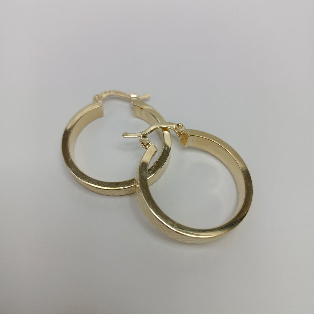 ARETES TEJIDO ARRACADAS FACETADAS 14K 2.9 GR (NUEVO)