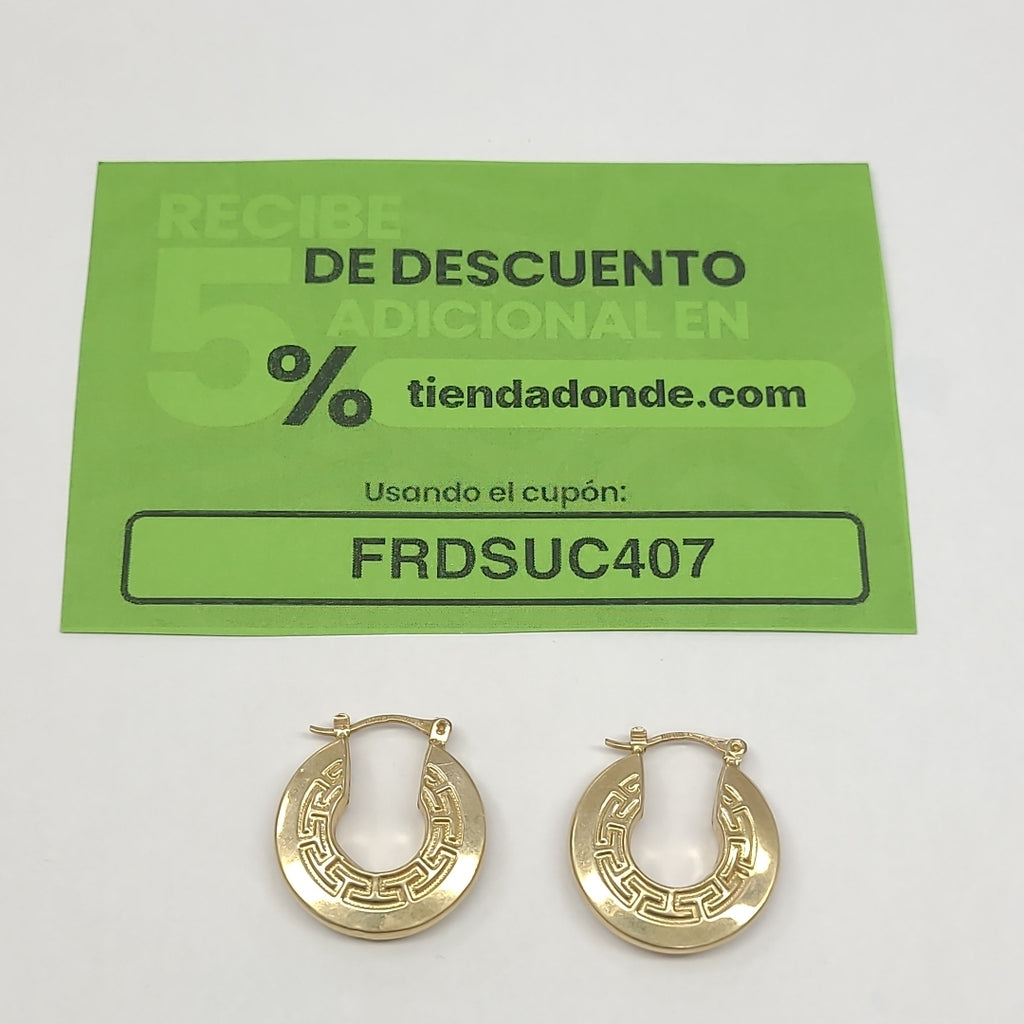 ARRACADAS PAR ORO 10 K 3,20 GRMS (SEMINUEVO)