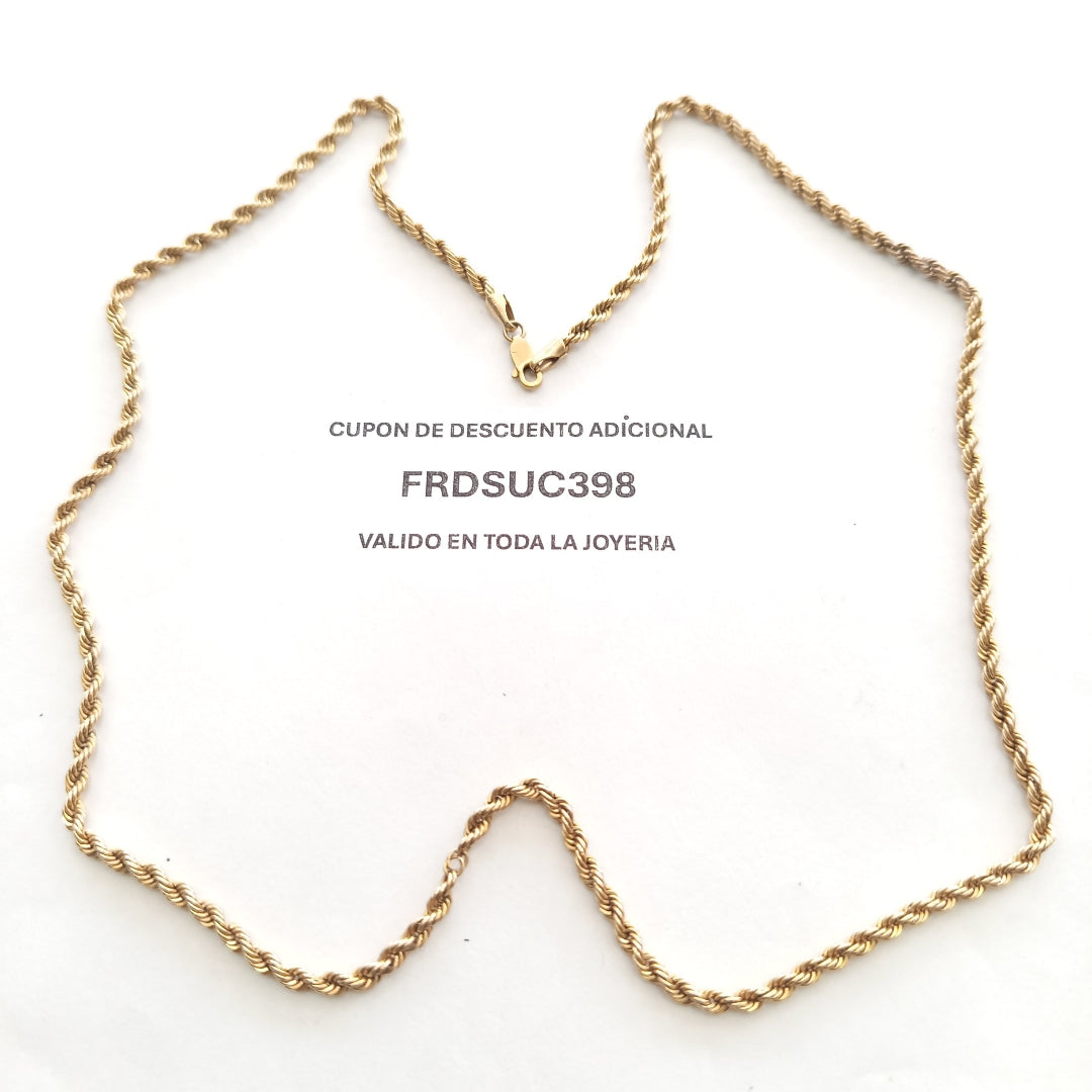 CADENA ORO 10 K 6.2 GRMS (SEMINUEVO)