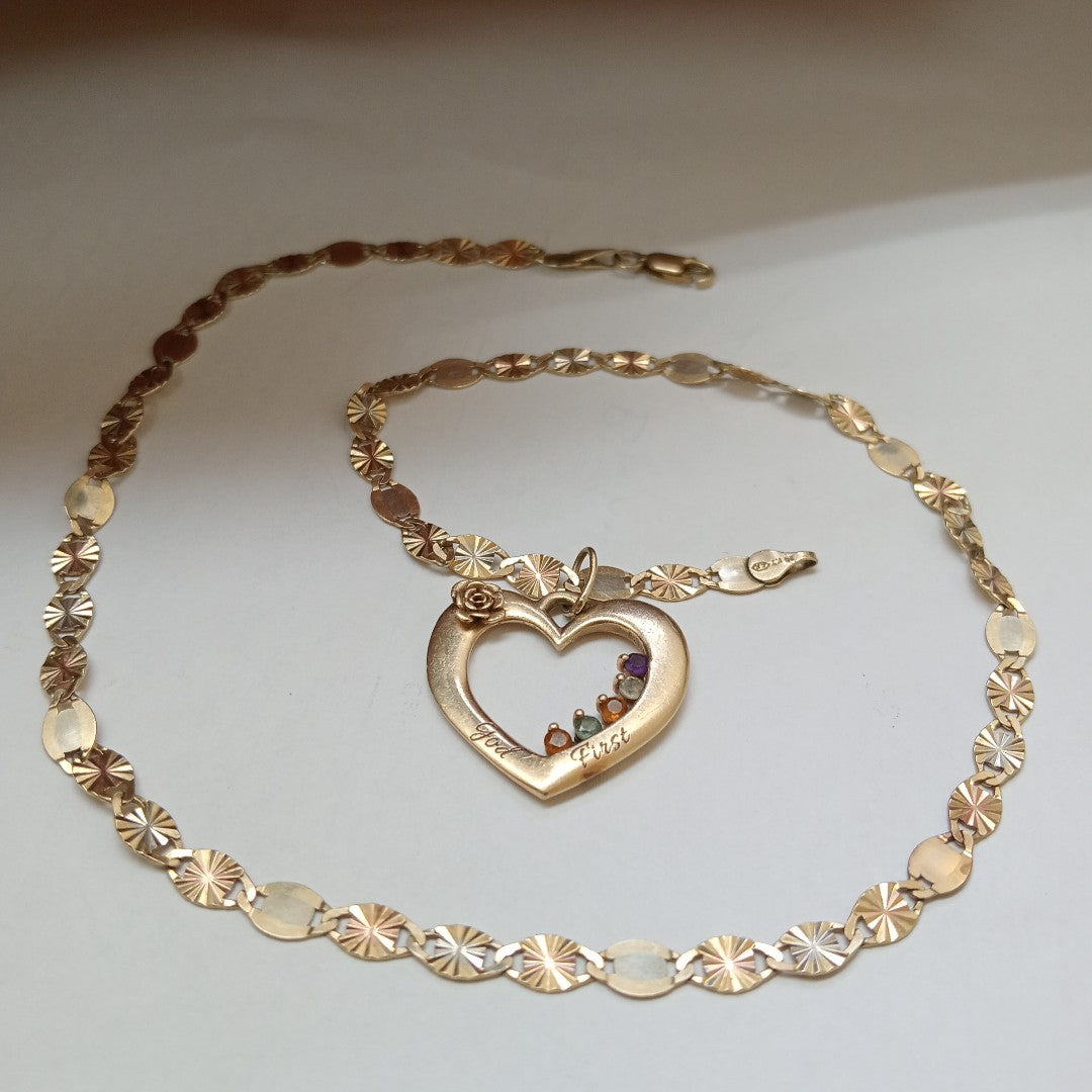CADENA, DIJE ORO 14 K 12.3 GRMS (SEMINUEVO)